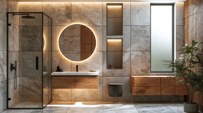 Modern contemporary bathroom