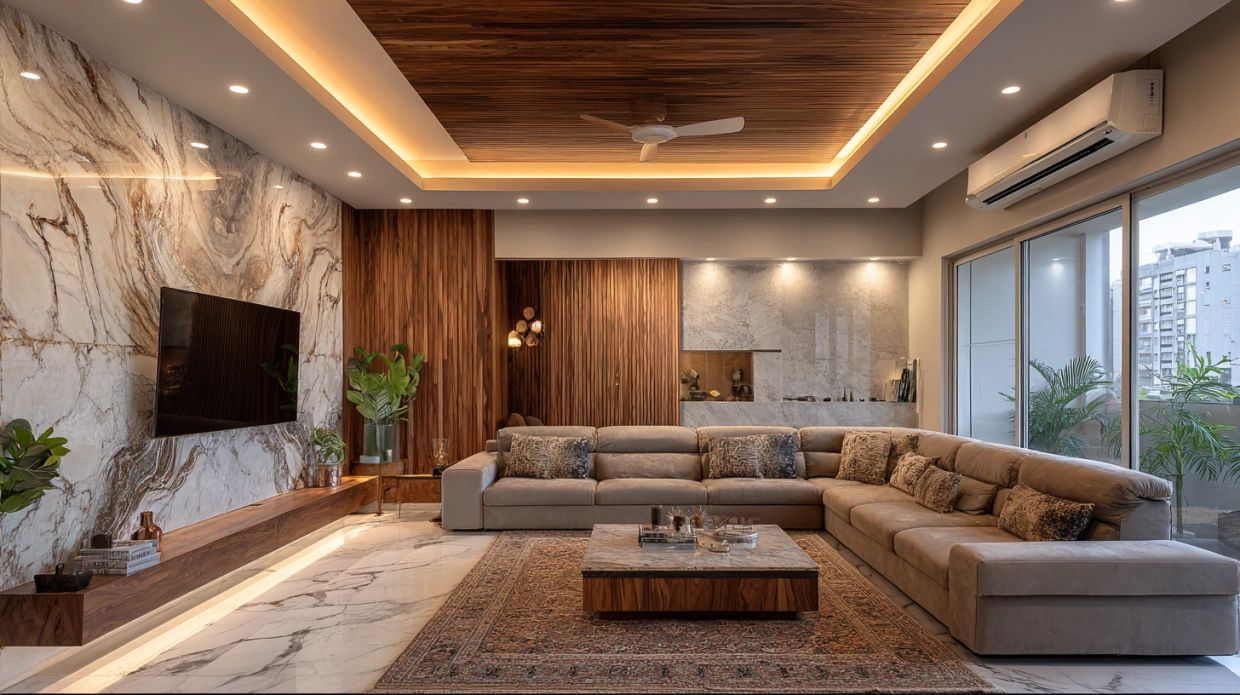 Contemporary Ceiling Design for Living Room: 10 Ideas, Types & Cost Guide 2026