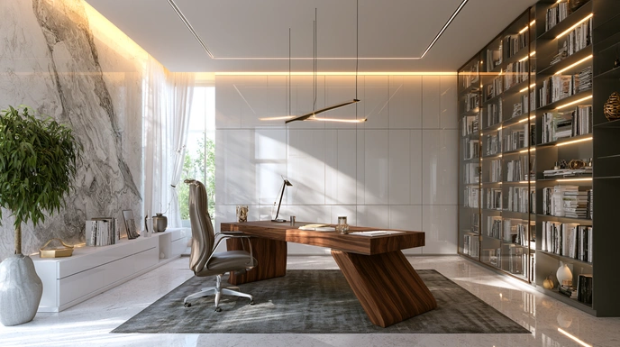 Contemporary luxury study room design
