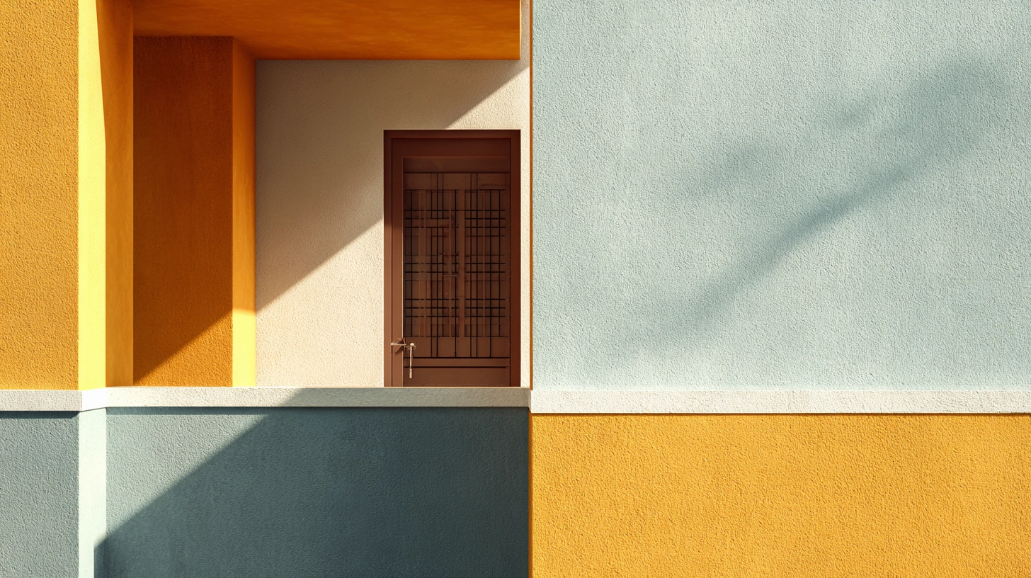 Bold dual-tone textured walls for high-contrast curb appeal