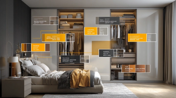 Sliding wardrobe door costs vary by material, finish, and design features.
