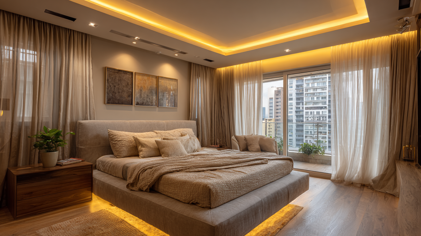 Cove lighting ceiling for bedroom