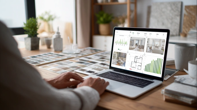 Digital interior cost calculator