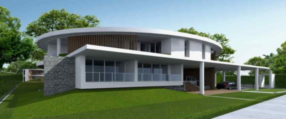 3D House Front Elevation