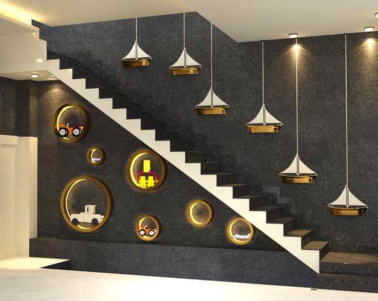 Living Room With Stairs