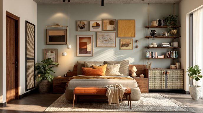Eclectic personalized bedroom décor