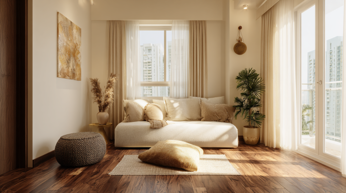 Flooring options for 1 BHK living room