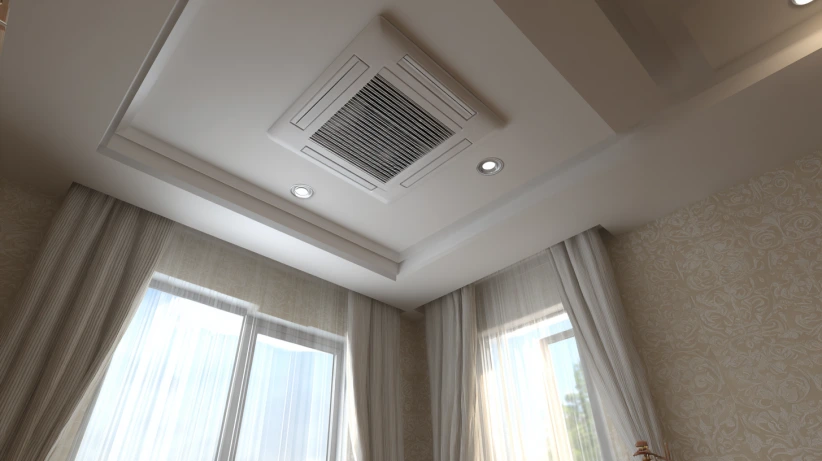 exhaust fan setup featured in a modern home ventilator design