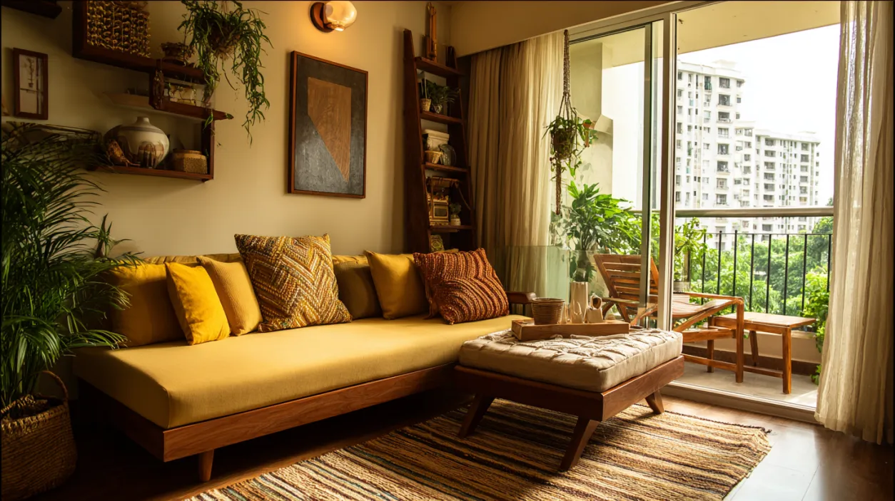 Cozy balcony and exterior space design for small homes