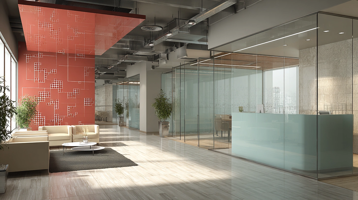 Sophisticated lobby with marble floors and warm lighting