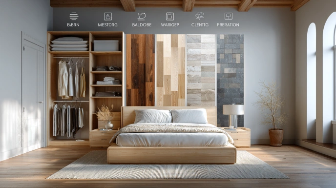 Bedroom cost breakdown by components infographic