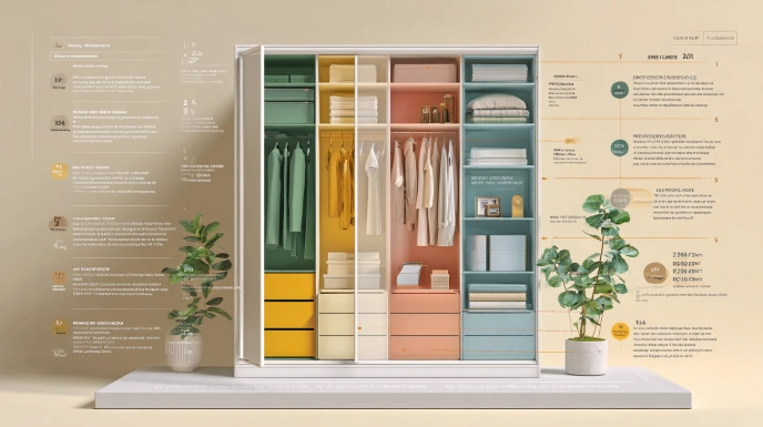 Modular wardrobe cost factors infographic