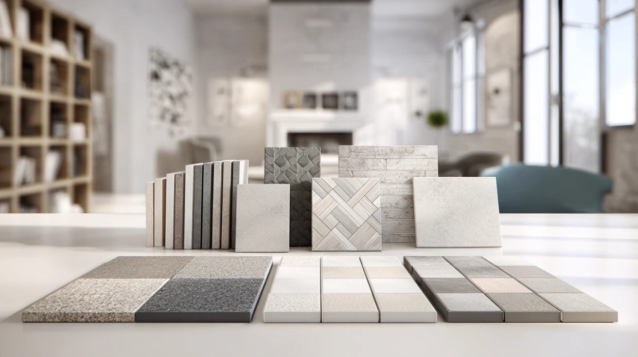 Tile flooring cost factors infographic