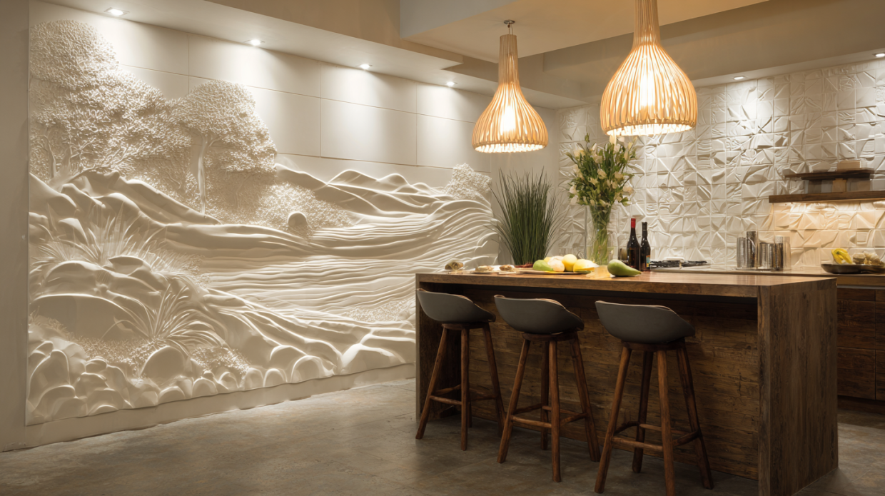Factors to consider when installing 3D tiles for the kitchen