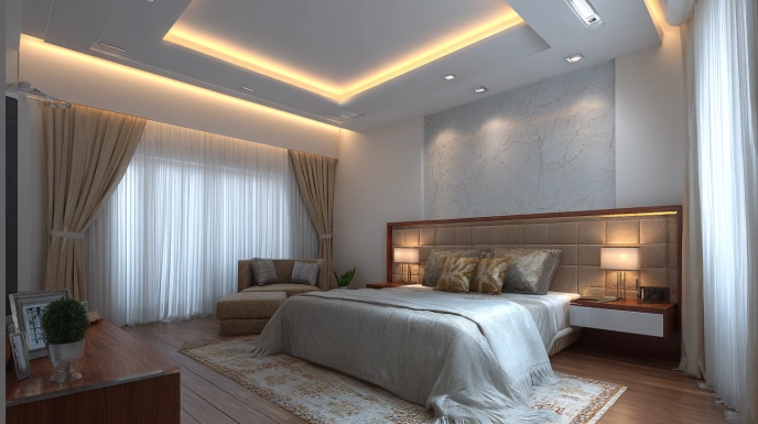 Bedroom false ceiling cost