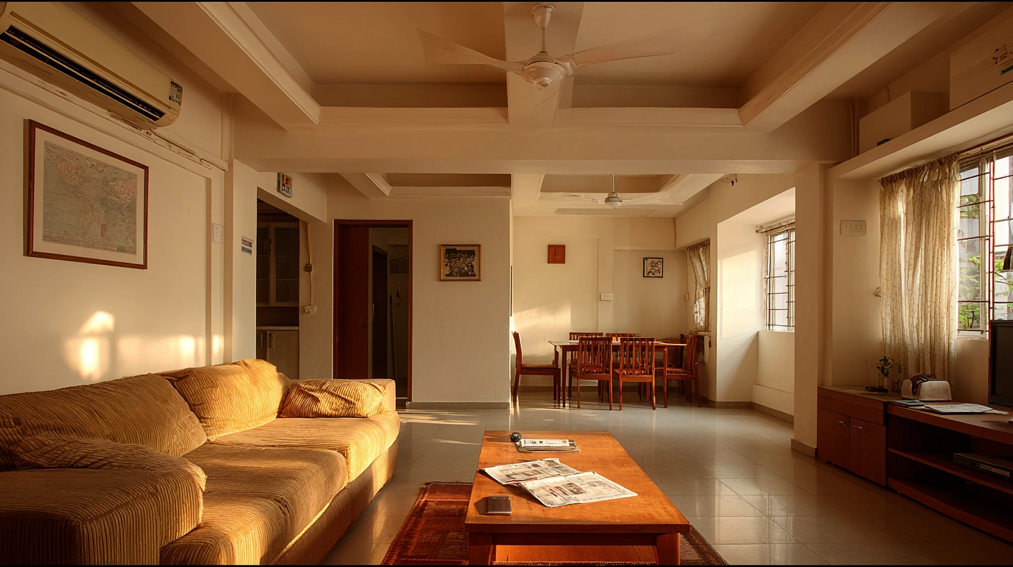 Dual circular island false ceiling design