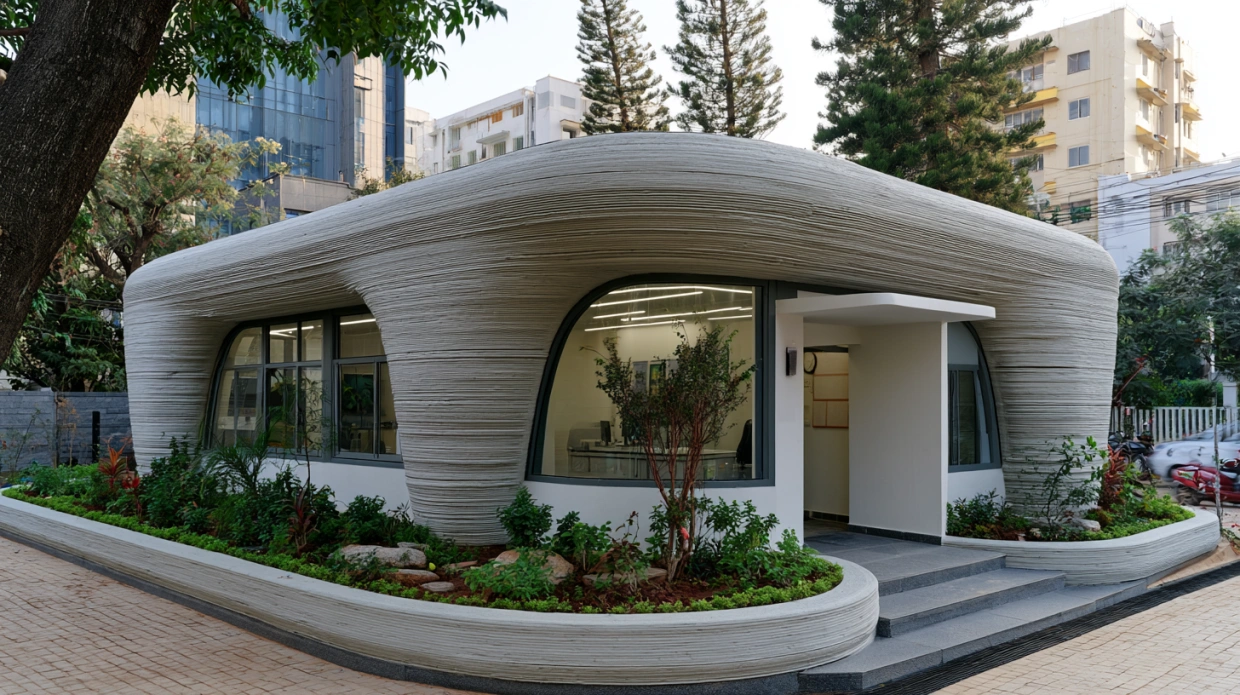 India's first 3D printed post office and housing innovation