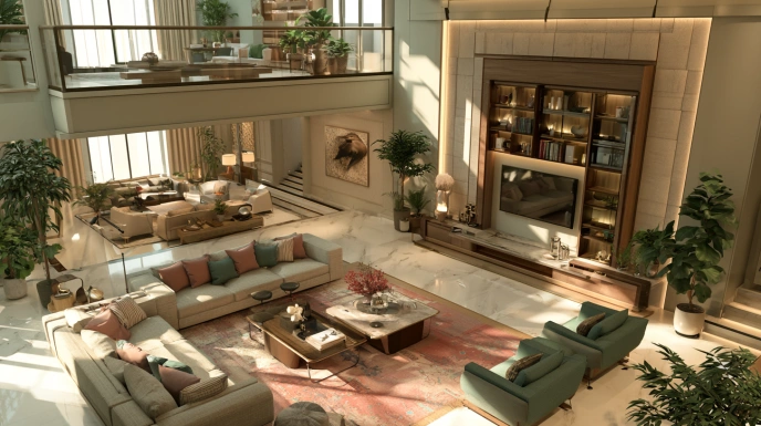 Family lounge on the first floor