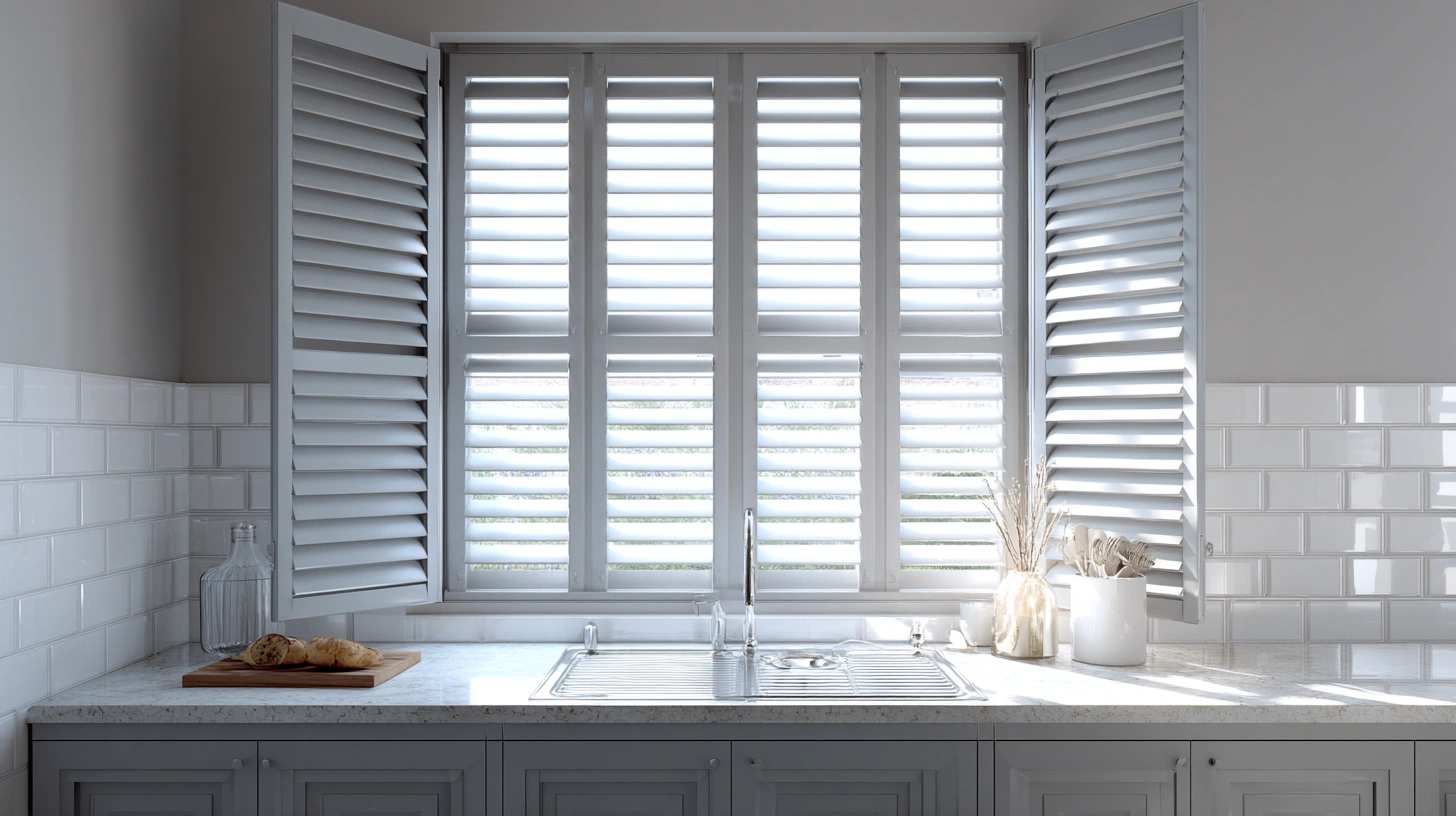 Flat panel shutters in minimal Indian modular kitchen