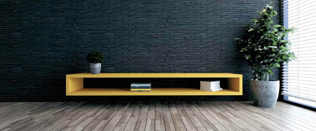 Floating Cabinet Modern TV Unit Design for Bedroom
