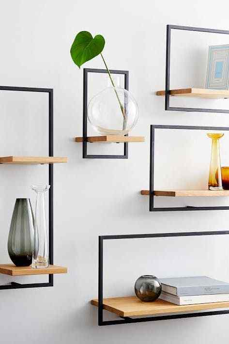floating shelves design for bathroom shelf