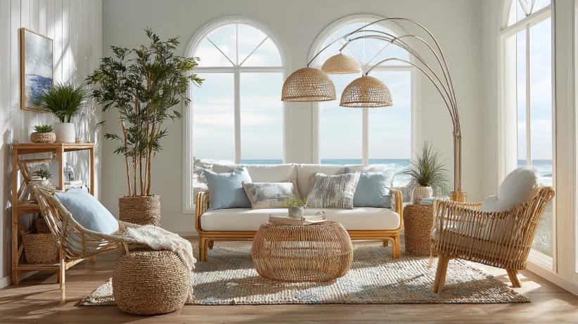 Floor Lamp with Three Heads