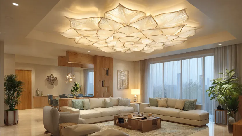 Grand POP Flower Design chandelier ceiling for hall