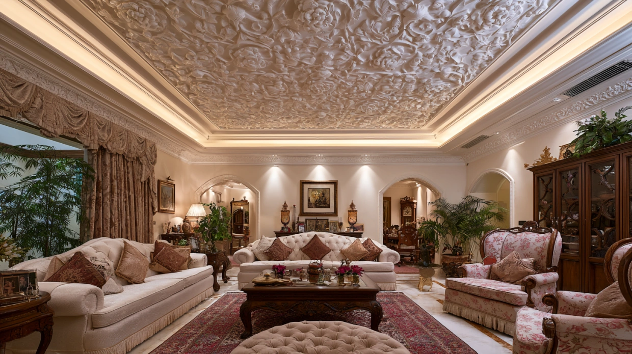 Floral POP ceiling design