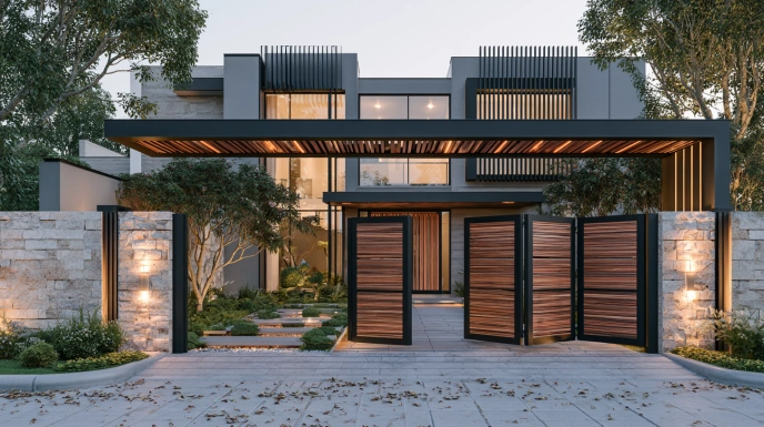 Foldable main gate design