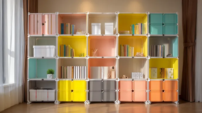 modern free-standing cabinet for smart store room design