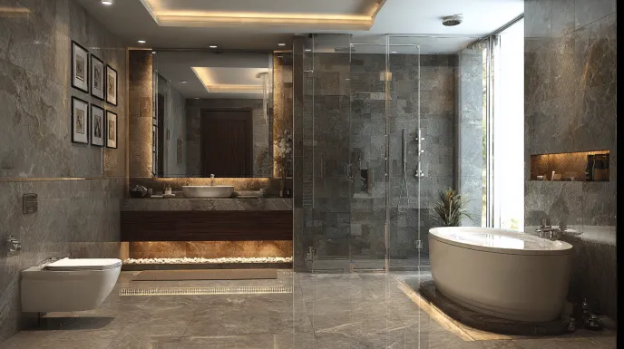 Complete makeover with bathroom renovation design plan