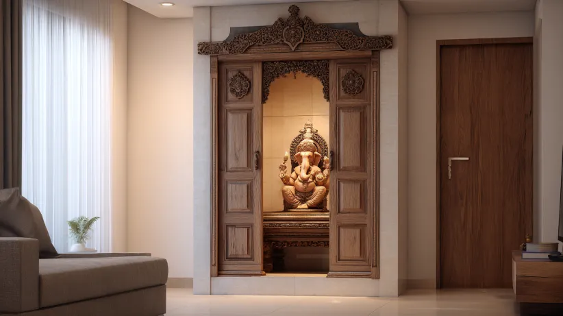 Mandir gate door design for home temples