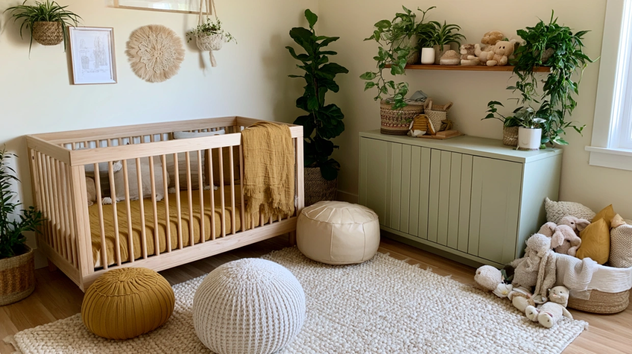 Gender-neutral nursery room design