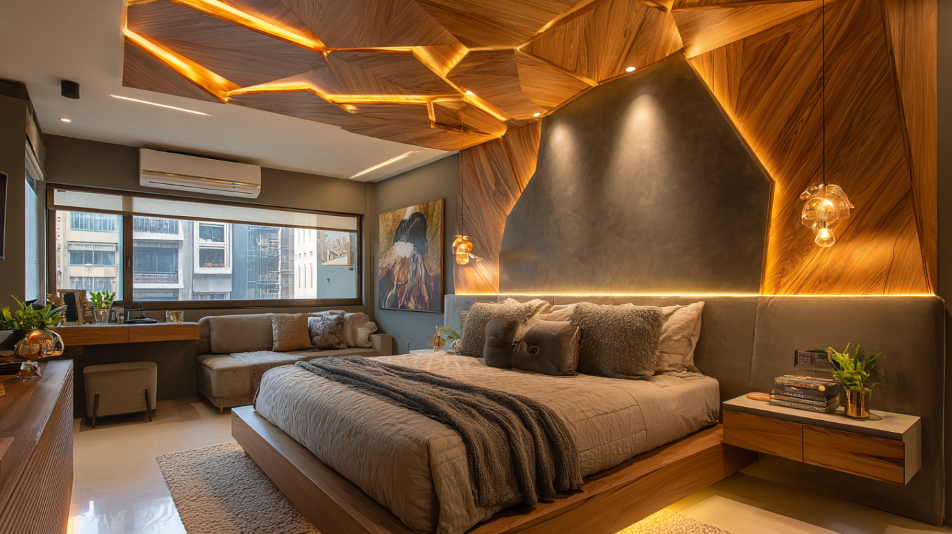 Geometric POP ceiling design