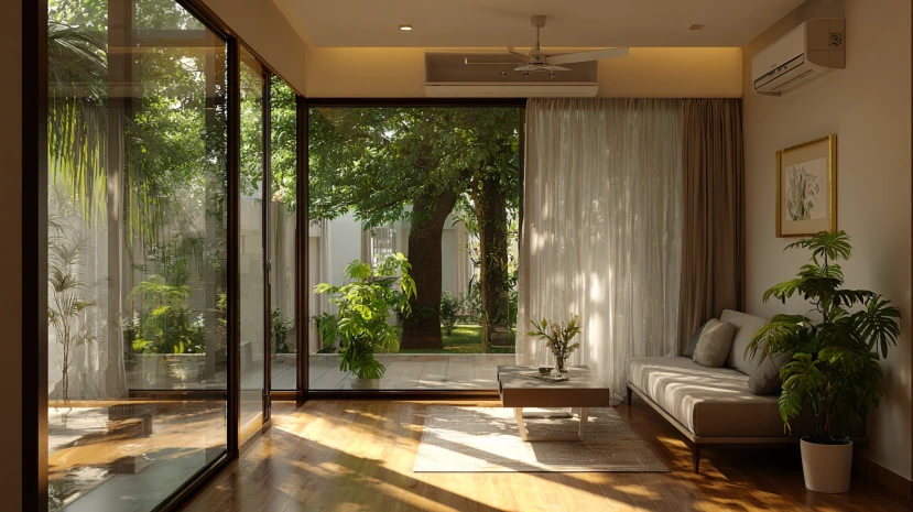 cost comparison guide for glass wall design for living room