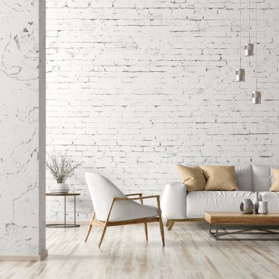 rustic wooden look with a modern marble floor border design