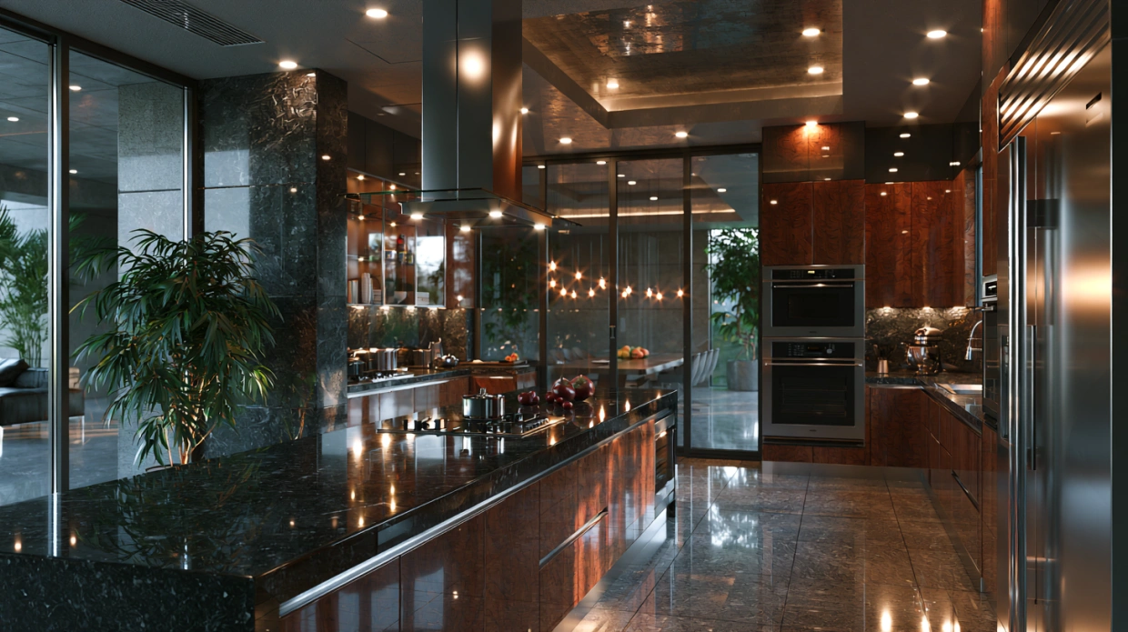 Granite kitchen countertop