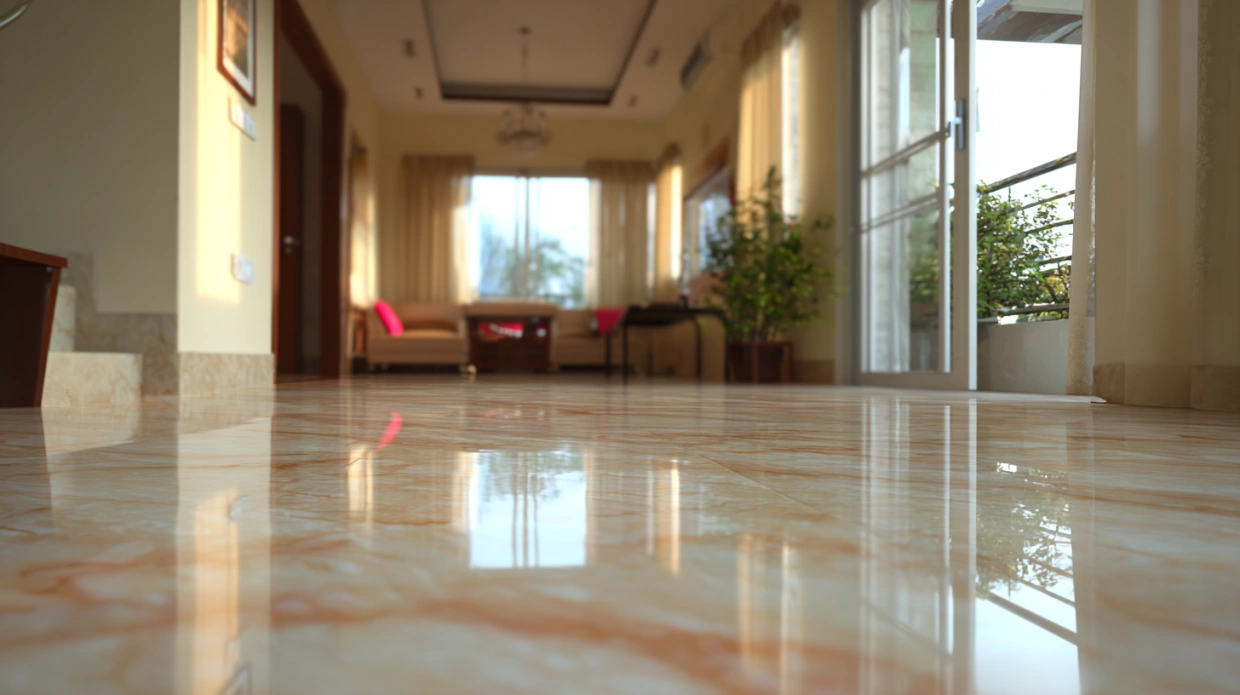 Granite flooring adds durability and timeless elegance to modern homes.