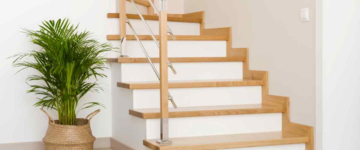 Staircase integrated into hallway design
