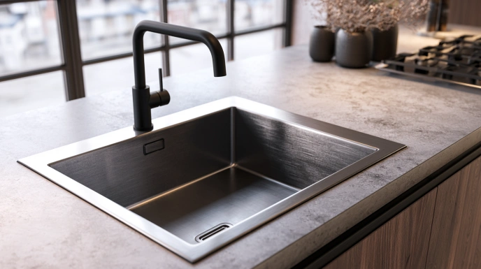 Handmade stainless steel sink