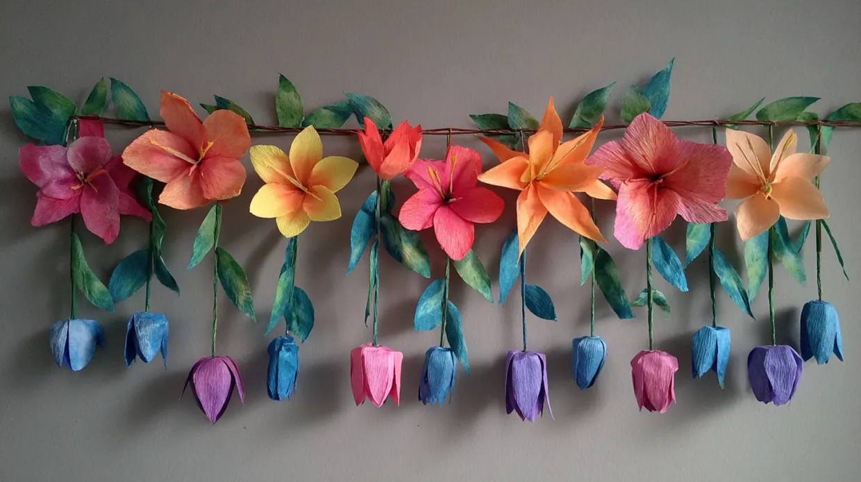 assortment of handmade wall hanging designs using various materials