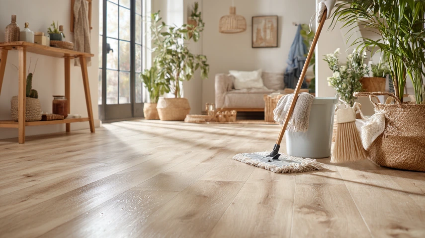 step-by-step guide on how to clean vinyl flooring safely