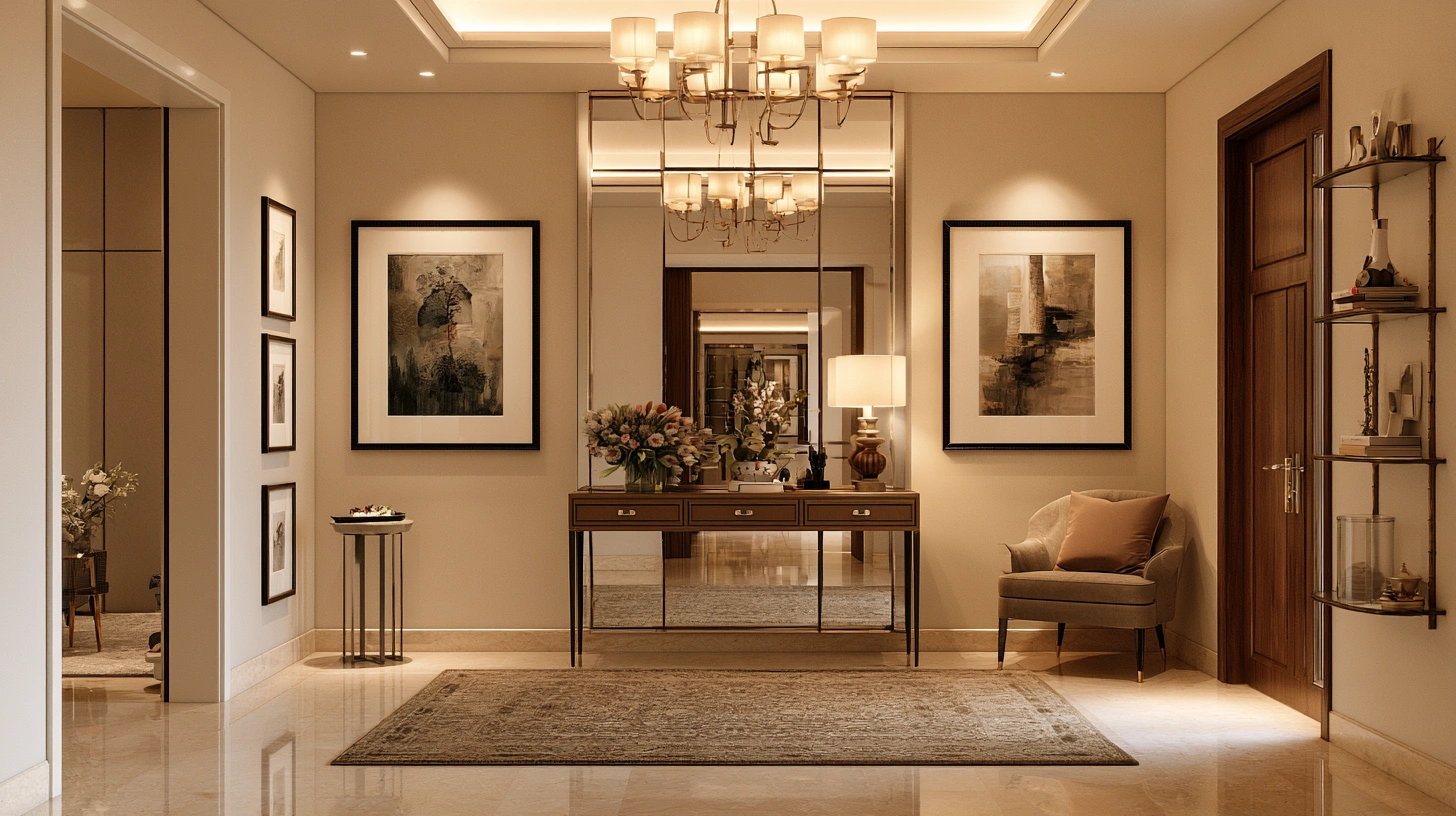 Unique modern foyer design