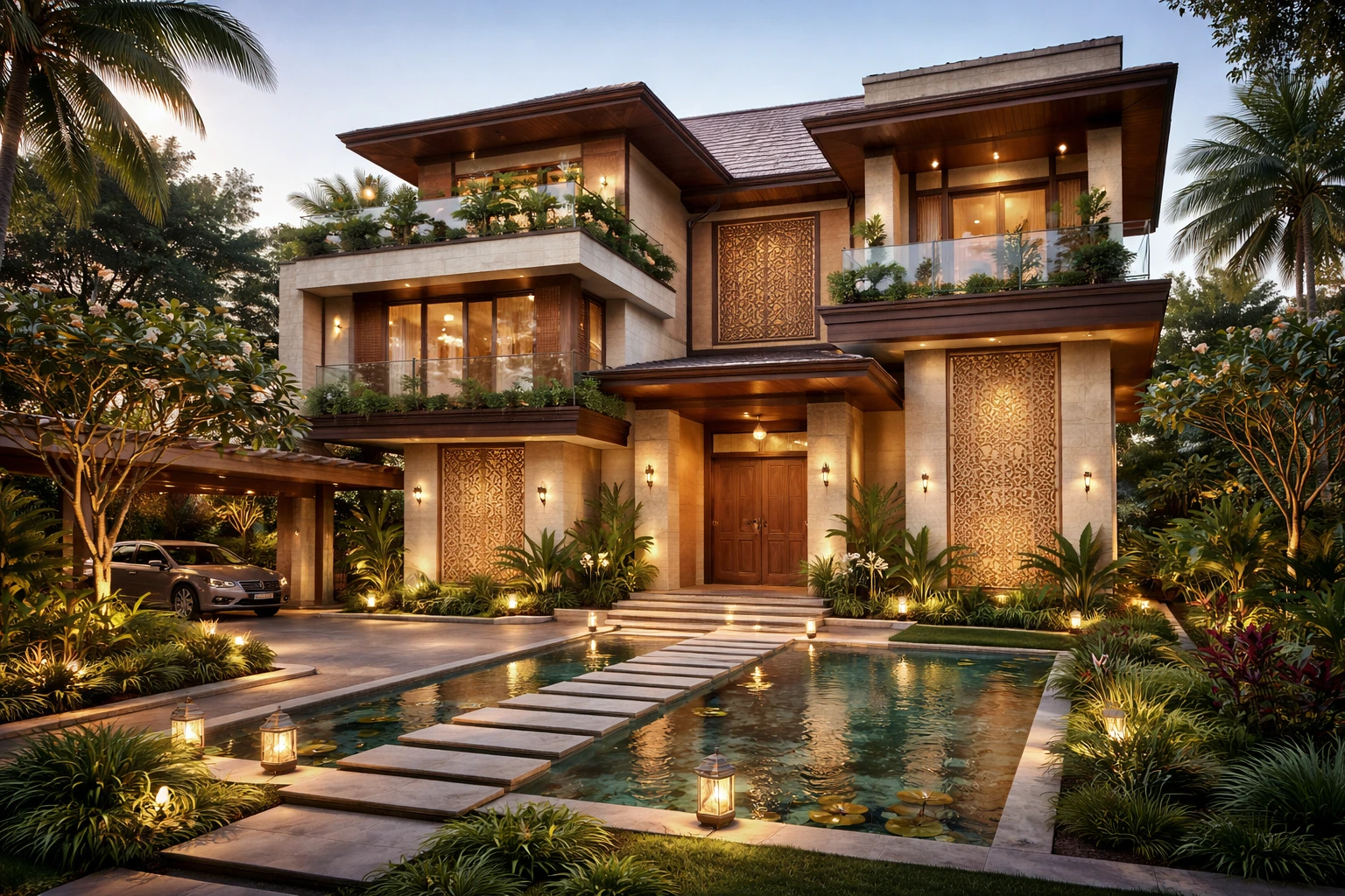 Indian Contemporary House Design: Modern Contemporary Home Ideas for Indian Homes