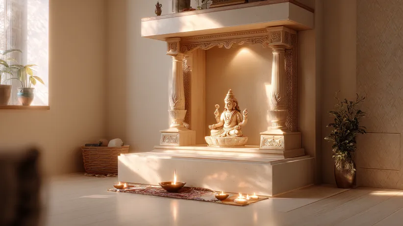 Indian mandir design for home interiors