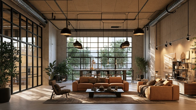 Industrial fibre ceiling