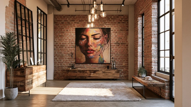 Industrial foyer interior design