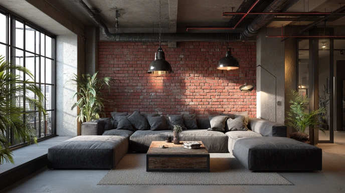 10 Industrial Style Living Room Design Ideas, Decor & Costs for Indian Homes