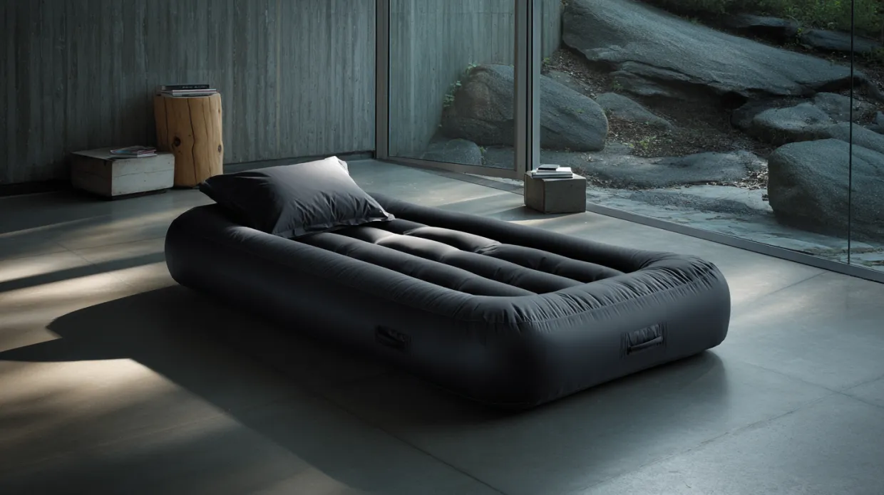Inflatable single bed design