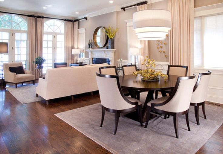 rectangle living room dining room combo